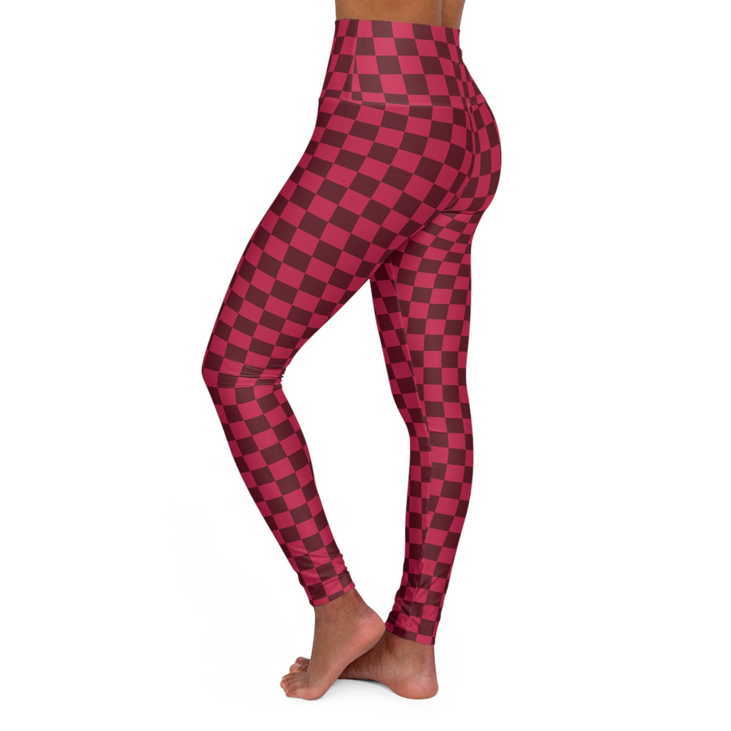 Phase One Check High Waisted Yoga Leggings