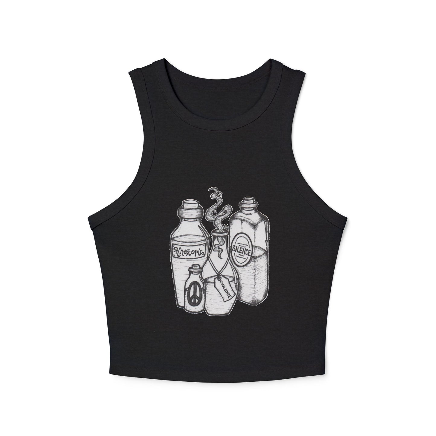 Choose Violence Women's Micro Rib Racer Tank Top