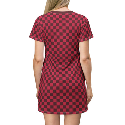 Phase One Check Gifted T-Shirt Dress