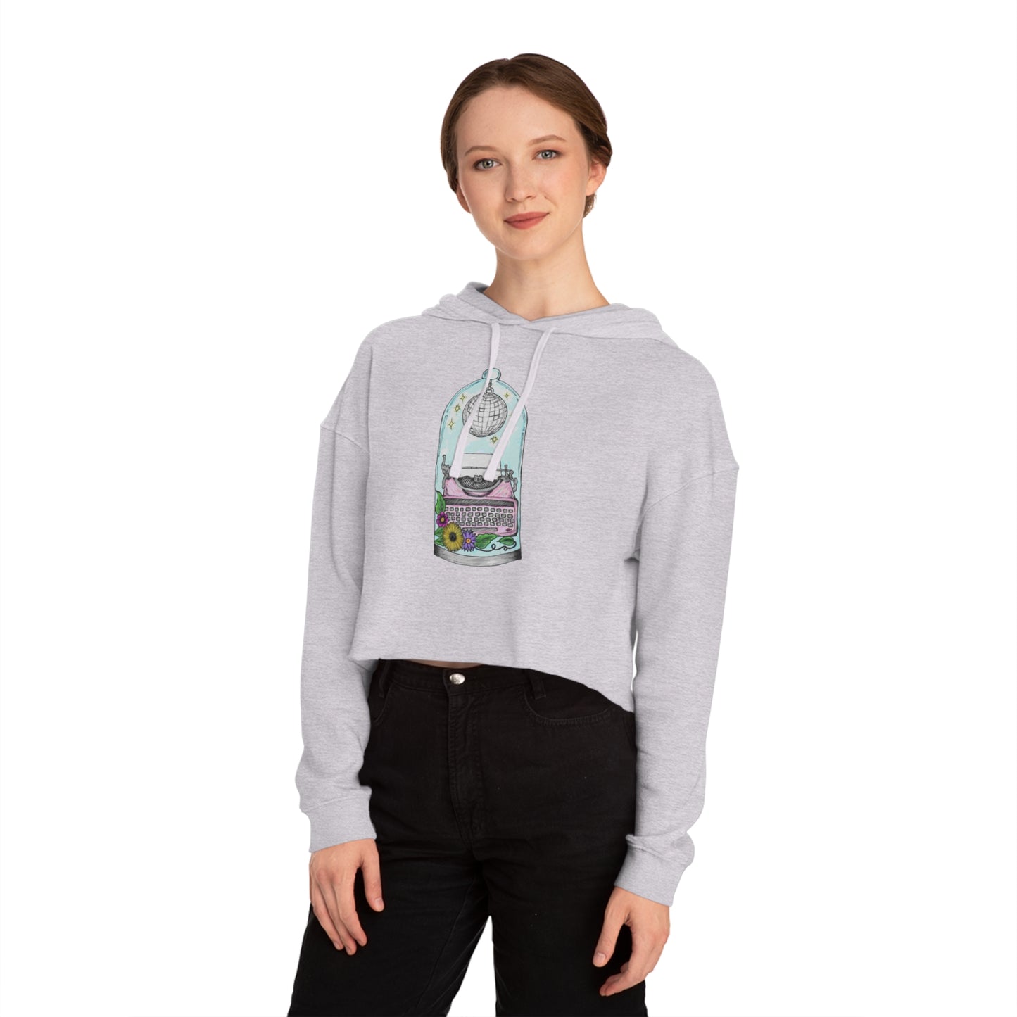 Tortured! At The Disco Women Cropped Hooded Sweatshirt