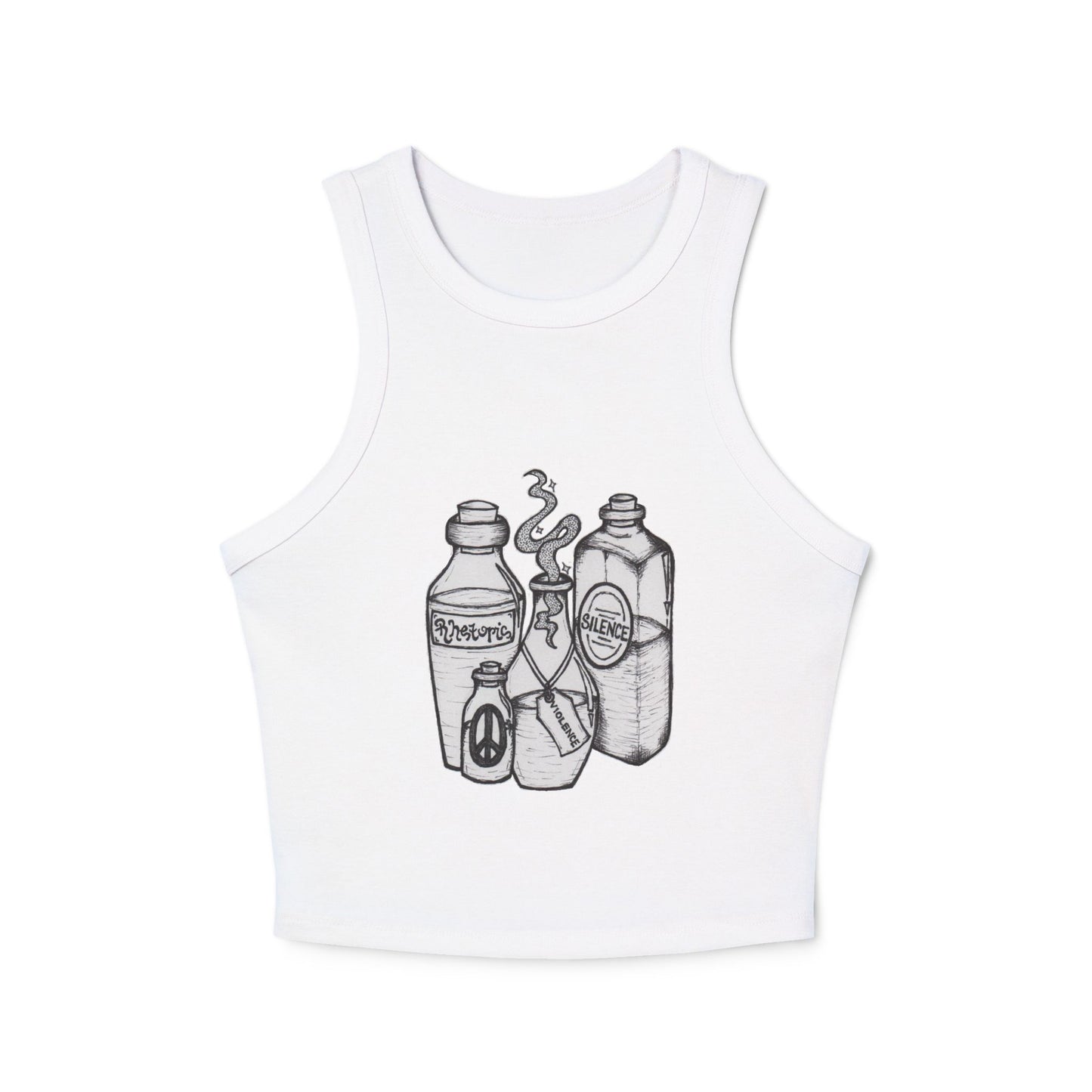 Choose Violence Women's Micro Rib Racer Tank Top