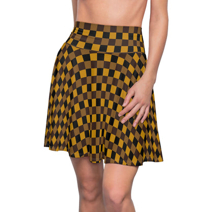 CHEM Check Women's Skater Skirt