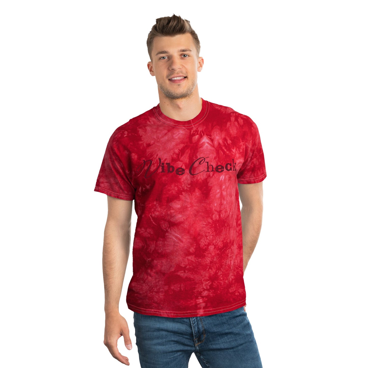 Vibe Check Tie-Dye Tee, Crystal