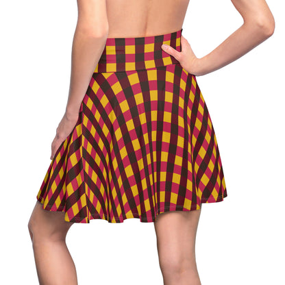 Warmest Winter Check Women's Skater Skirt