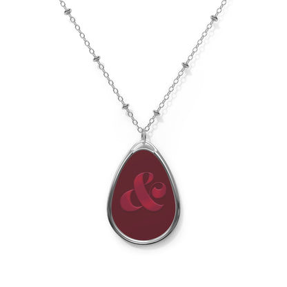 The Red Era Oval Necklace