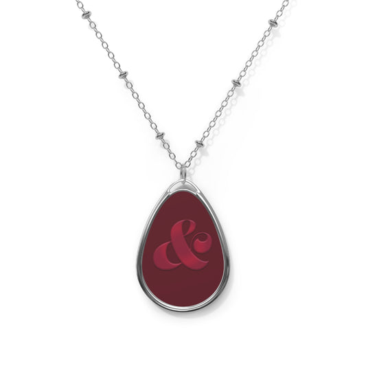 The Red Era Oval Necklace