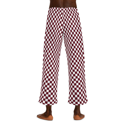 Pomegranate Check Men's Pajama Pants