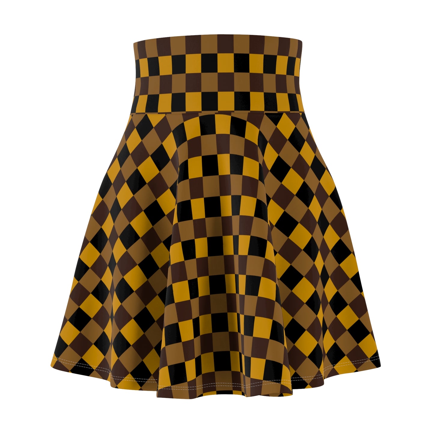 CHEM Check Women's Skater Skirt