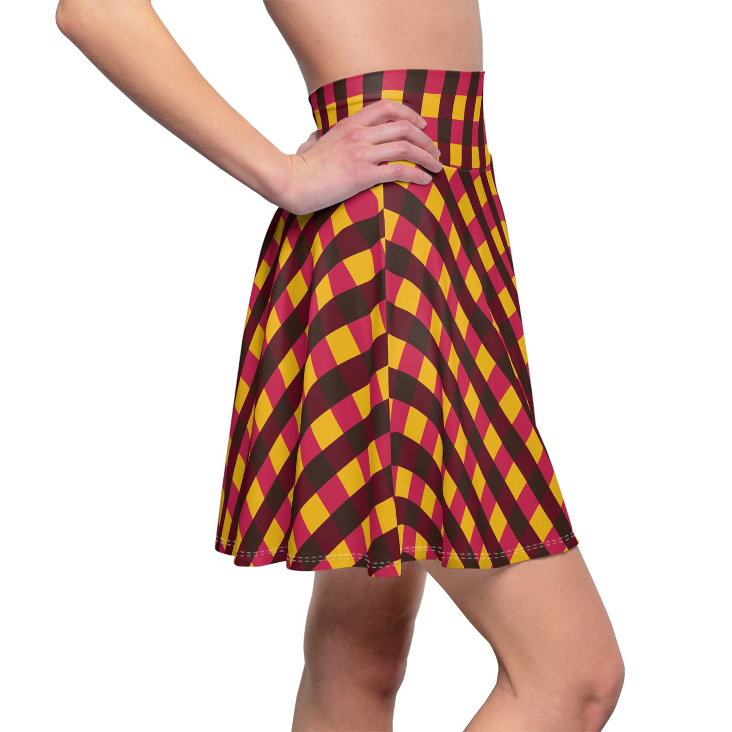 Warmest Winter Check Women's Skater Skirt