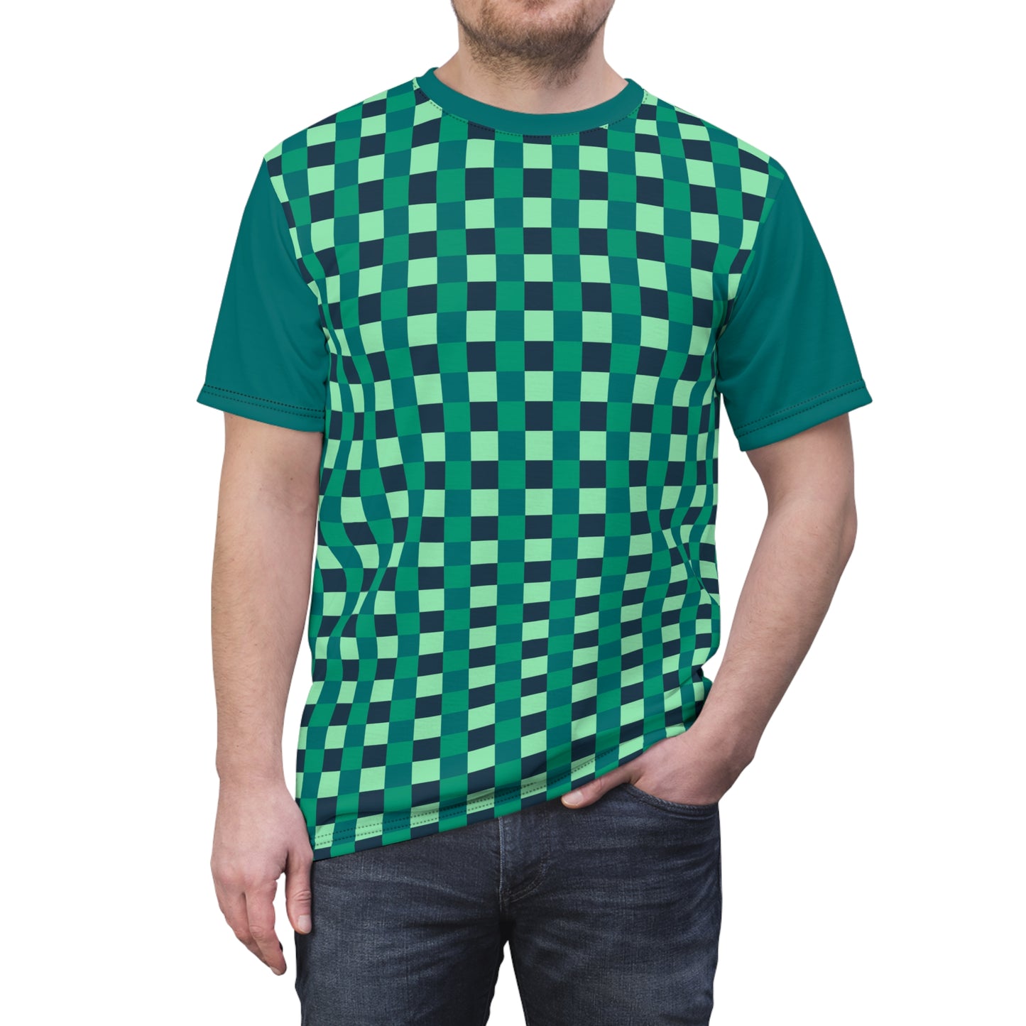 Already Coolest Check Unisex Cut & Sew Tee