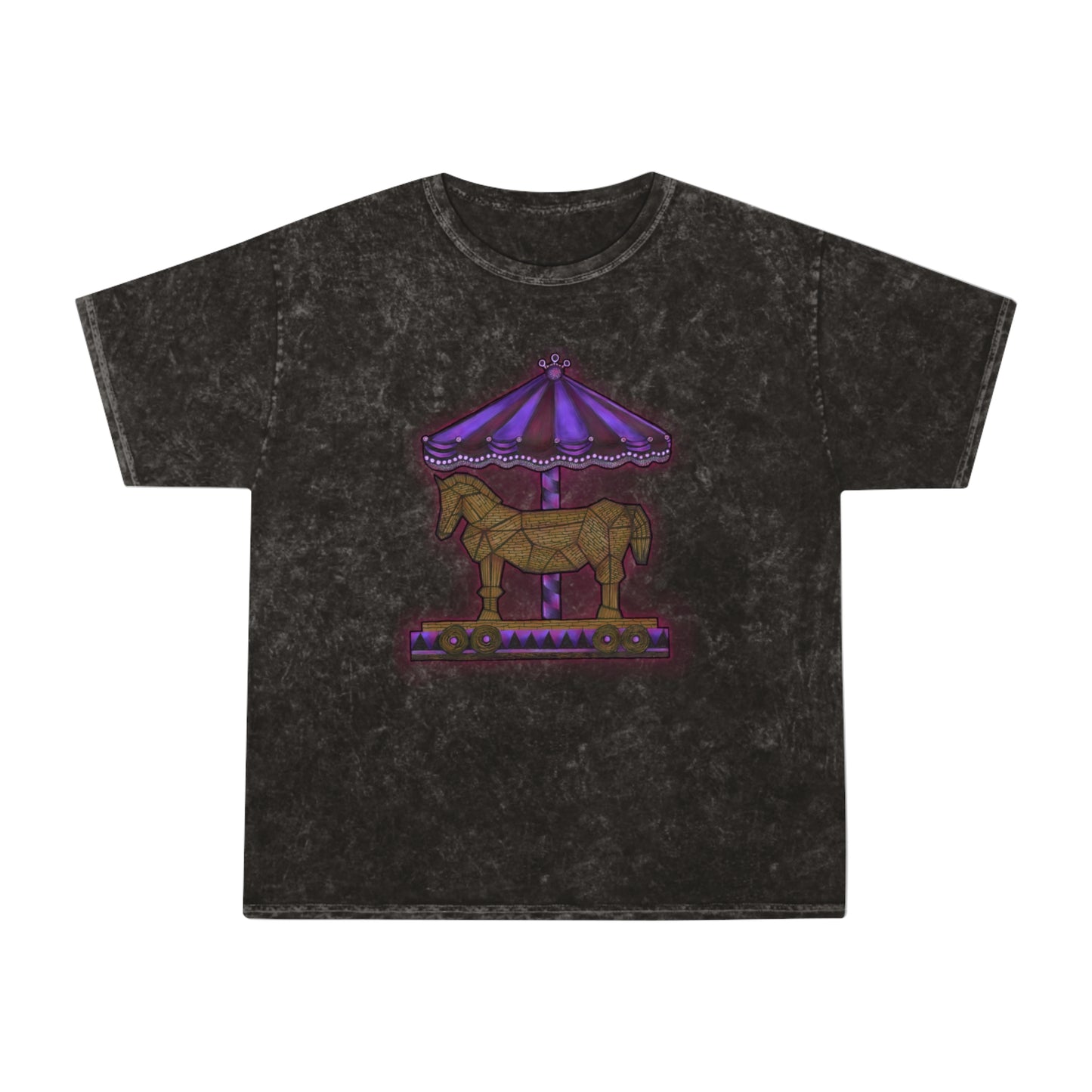 Trojan Carousel Unisex Mineral Wash T-Shirt