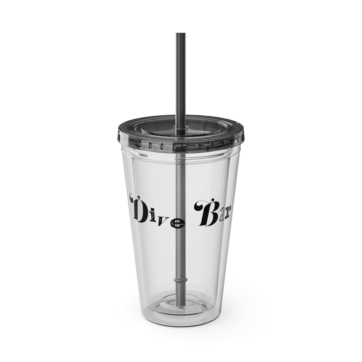 Dive Bar Sunsplash Tumbler with Straw, 16oz