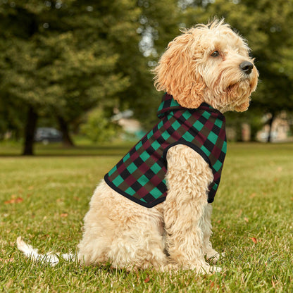 Holidaze Check Pet Hoodie