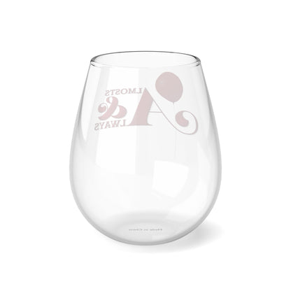 Almosts & Always Stemless Wine Glass, 11.75oz