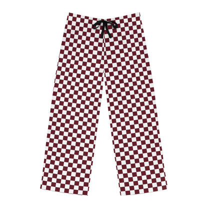 Pomegranate Check Men's Pajama Pants