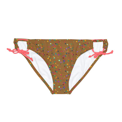 Color Chaos Loop Tie Side Bikini Bottom