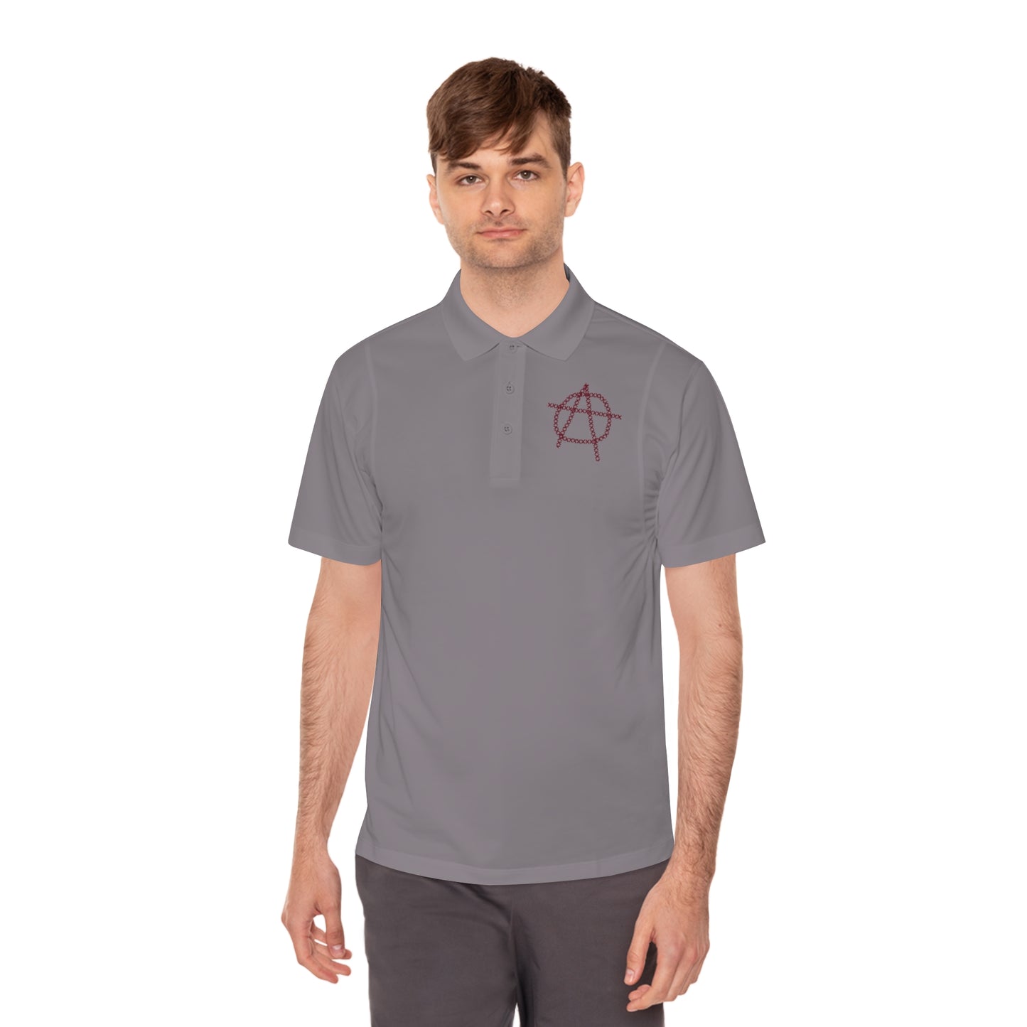 A is For Abbreviation Men's Sport Polo Shirt