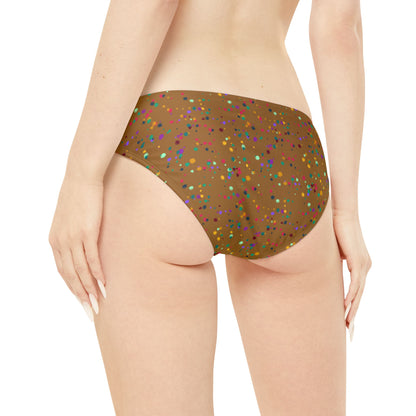 Color Chaos Loop Tie Side Bikini Bottom