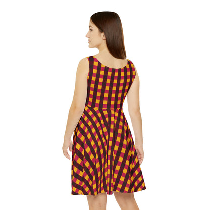 Warmest Winter Check Women's Skater Dress