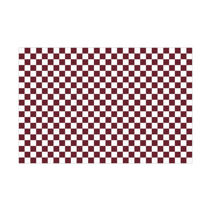 Pomegranate Check Gift Wrap Paper