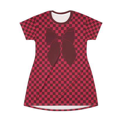 Phase One Check Gifted T-Shirt Dress