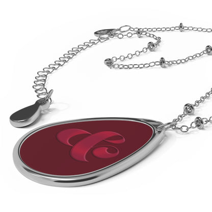 The Red Era Oval Necklace