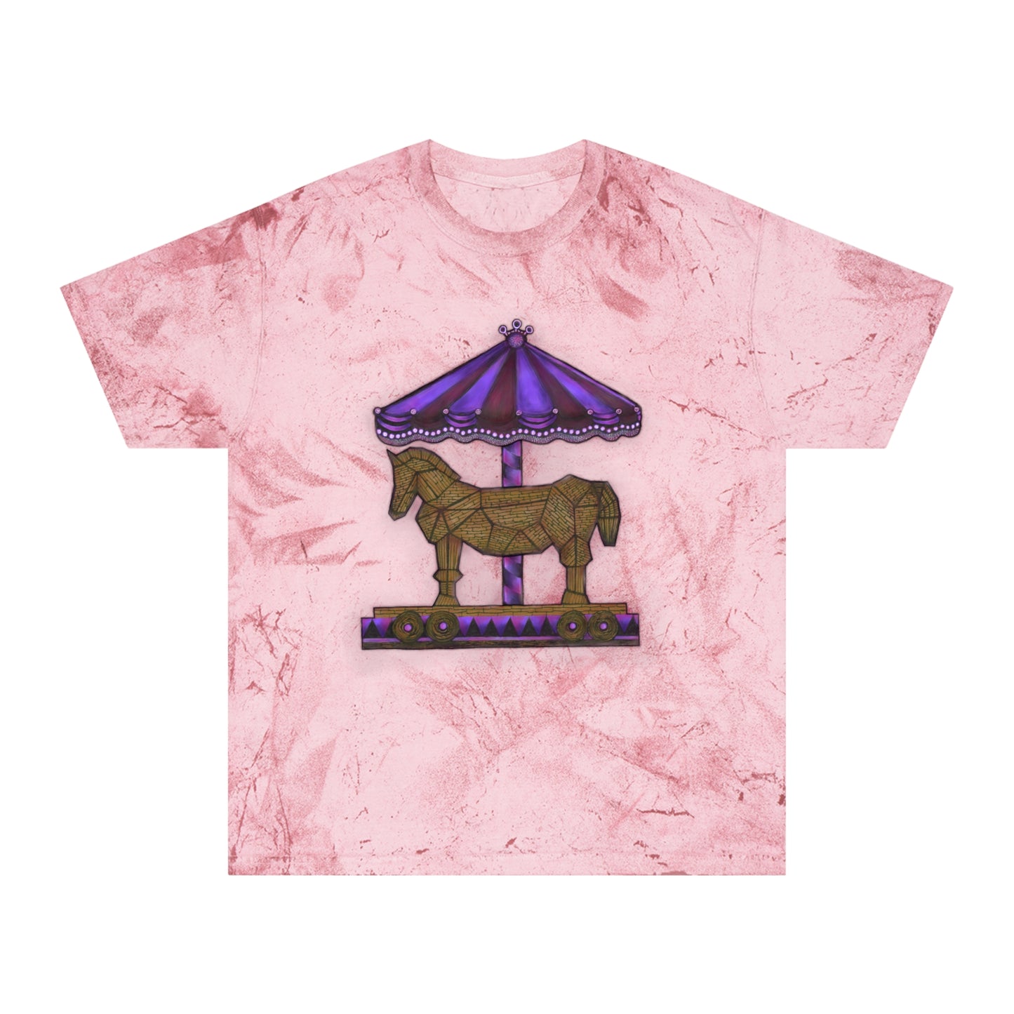 Trojan Carousel Unisex Color Blast T-Shirt