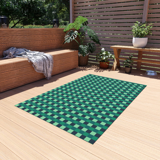 Already Coolest Check Outdoor Rug