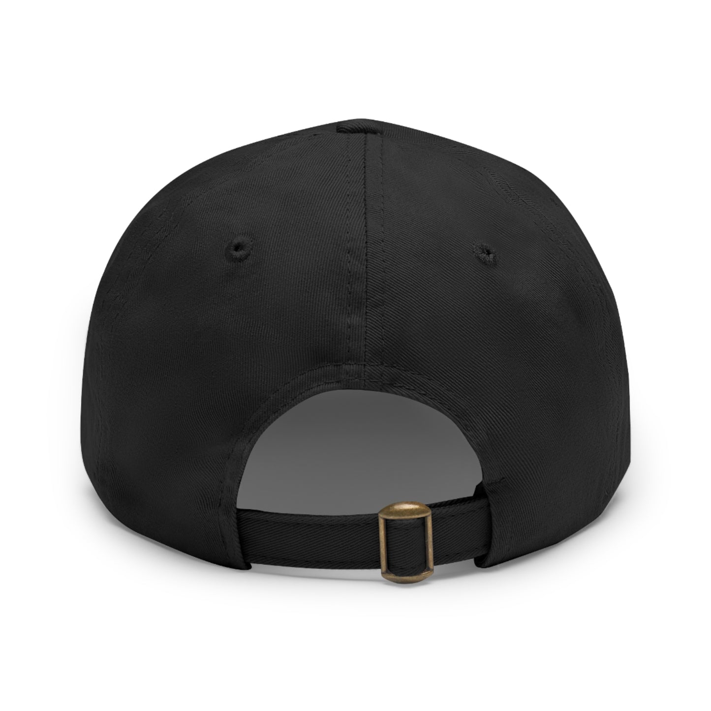 The Red Era Dad Hat with Leather Patch