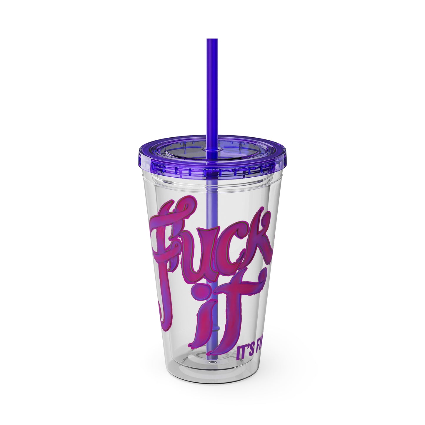 Nihilivvie Sunsplash Tumbler with Straw, 16oz