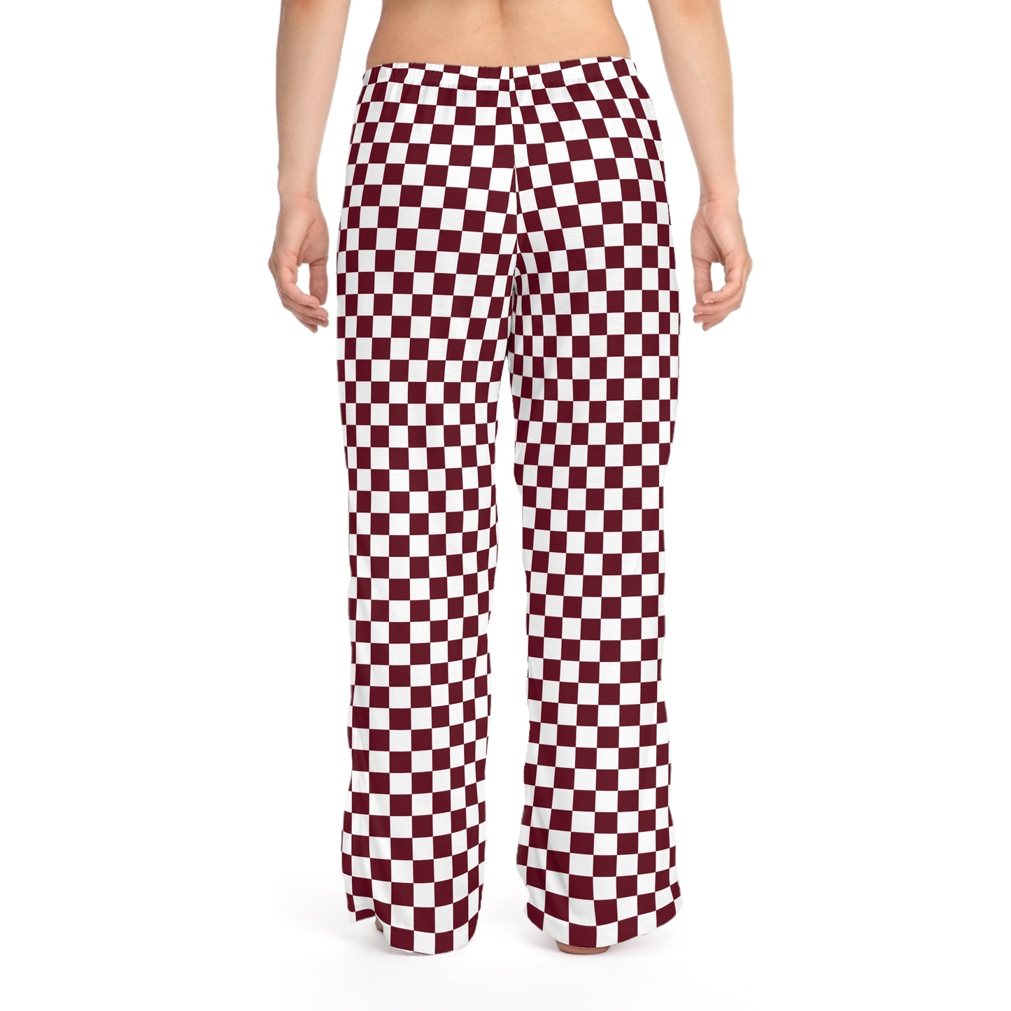 Pomegranate Check Women's Pajama Pants