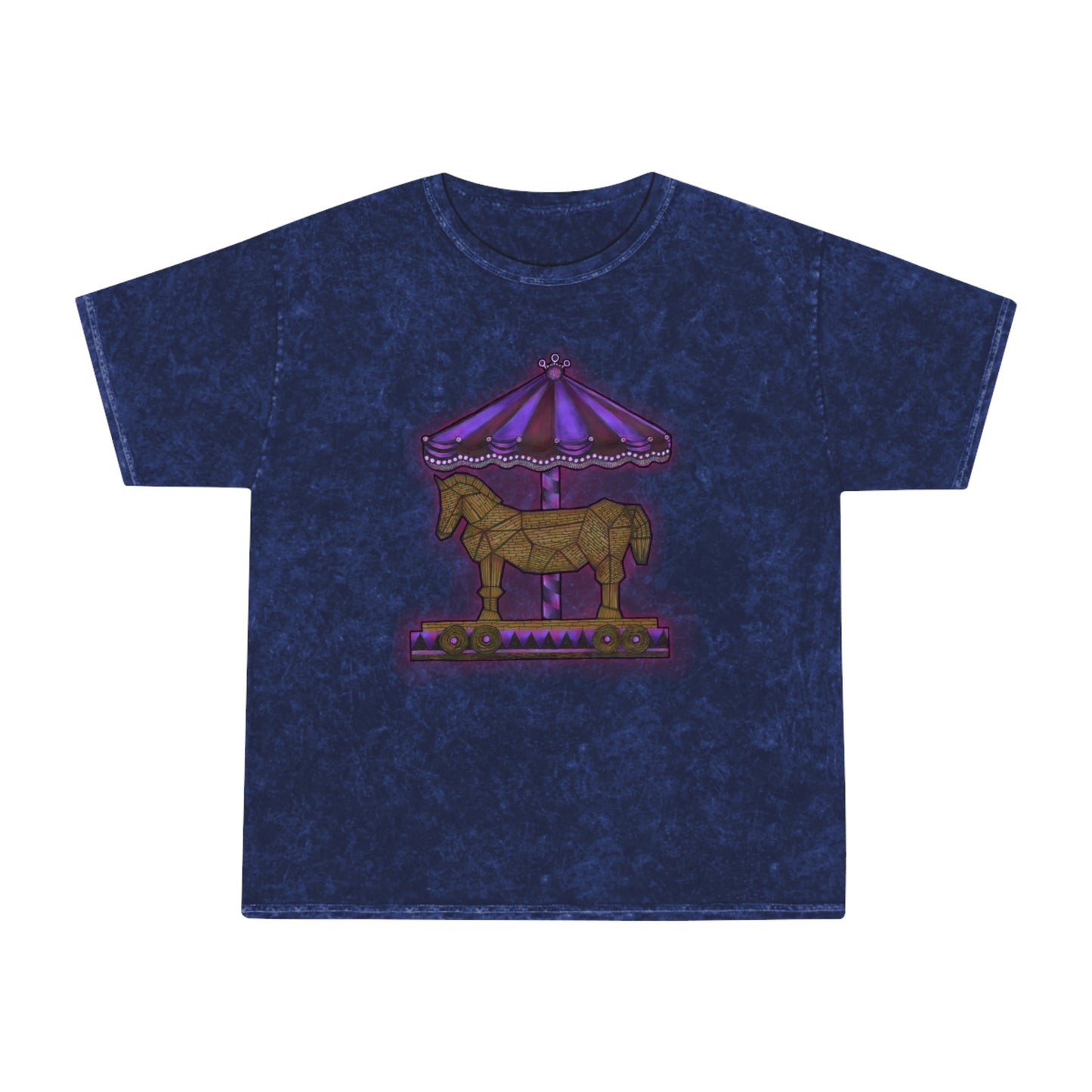 Trojan Carousel Unisex Mineral Wash T-Shirt