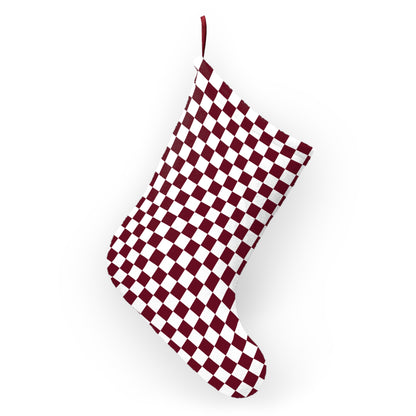 Pomegranate Check Christmas Stockings