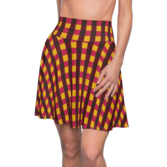 Warmest Winter Check Women's Skater Skirt