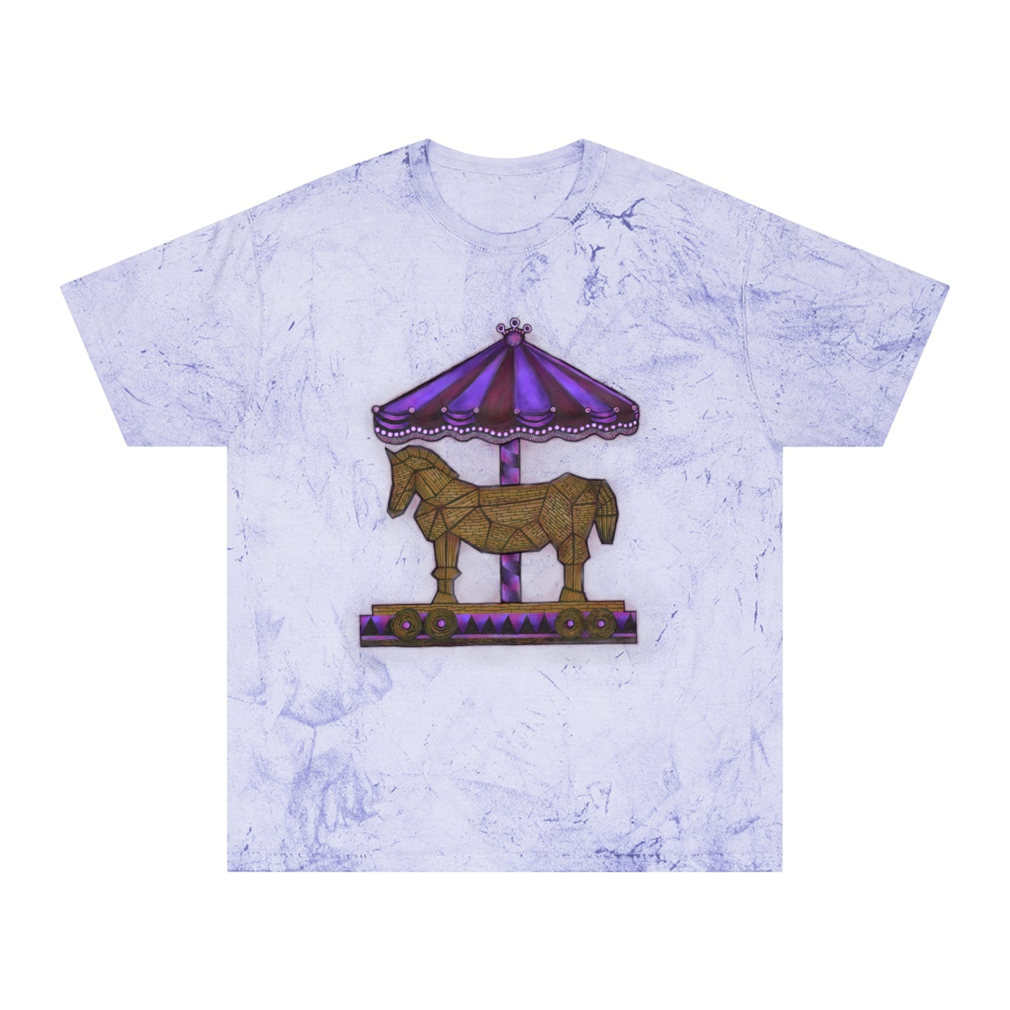 Trojan Carousel Unisex Color Blast T-Shirt