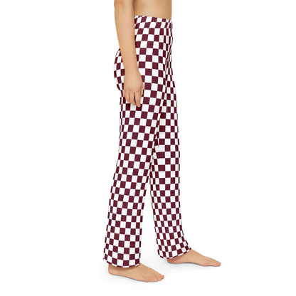 Pomegranate Check Kids Pajama Pants