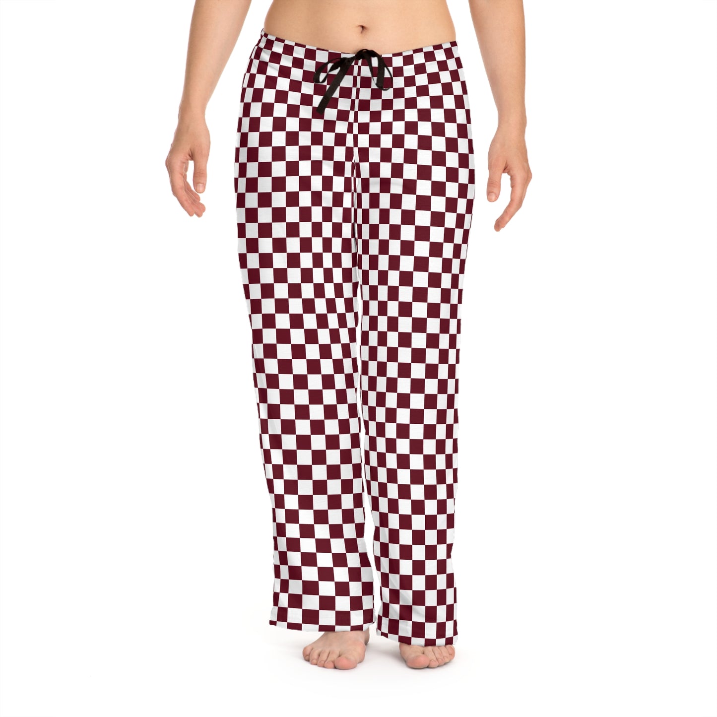 Pomegranate Check Women's Pajama Pants