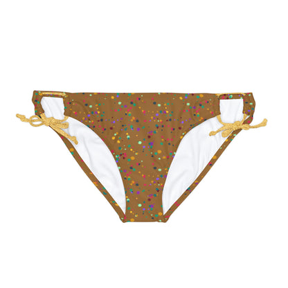 Color Chaos Loop Tie Side Bikini Bottom