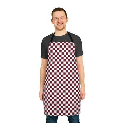 Pomegranate Check Apron