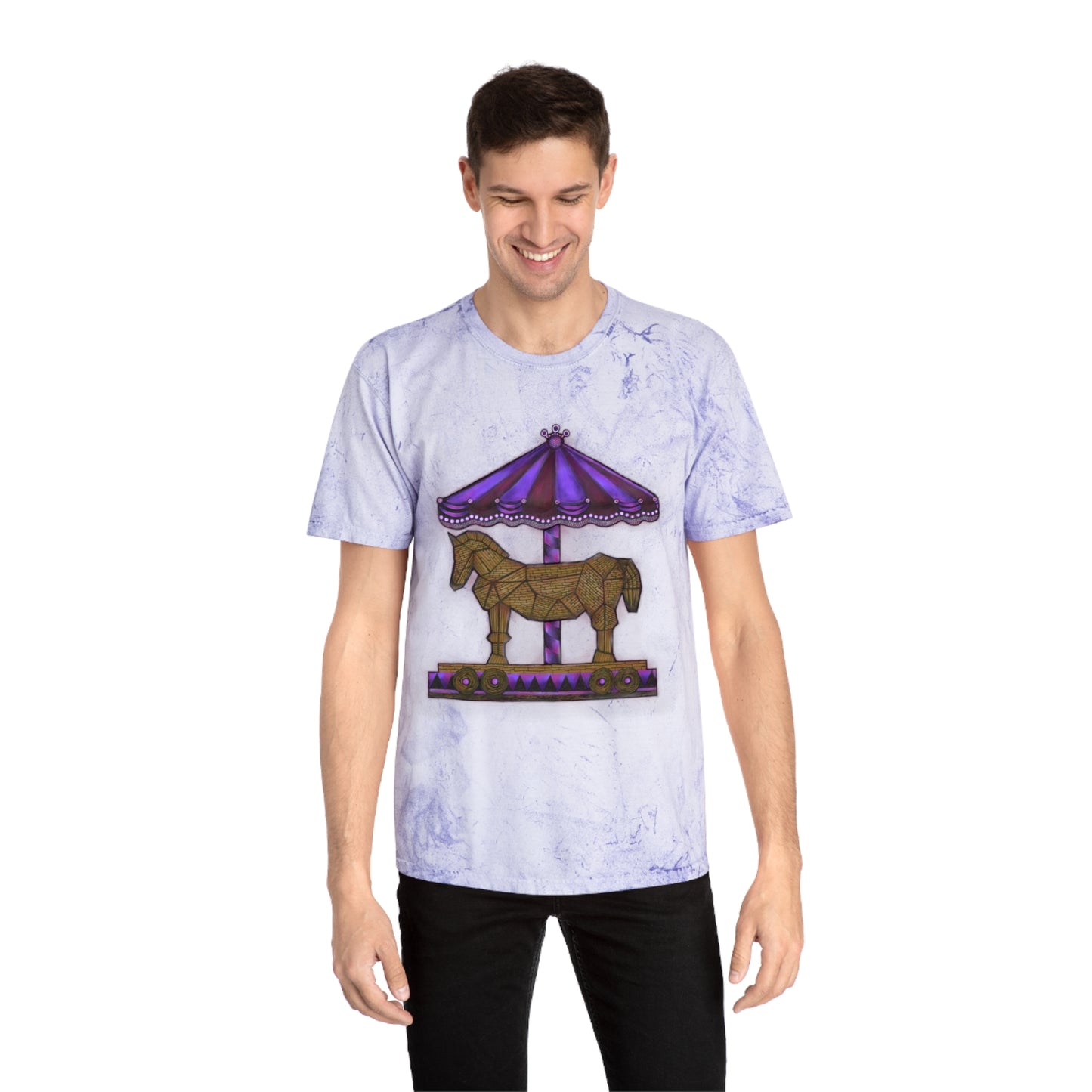 Trojan Carousel Unisex Color Blast T-Shirt