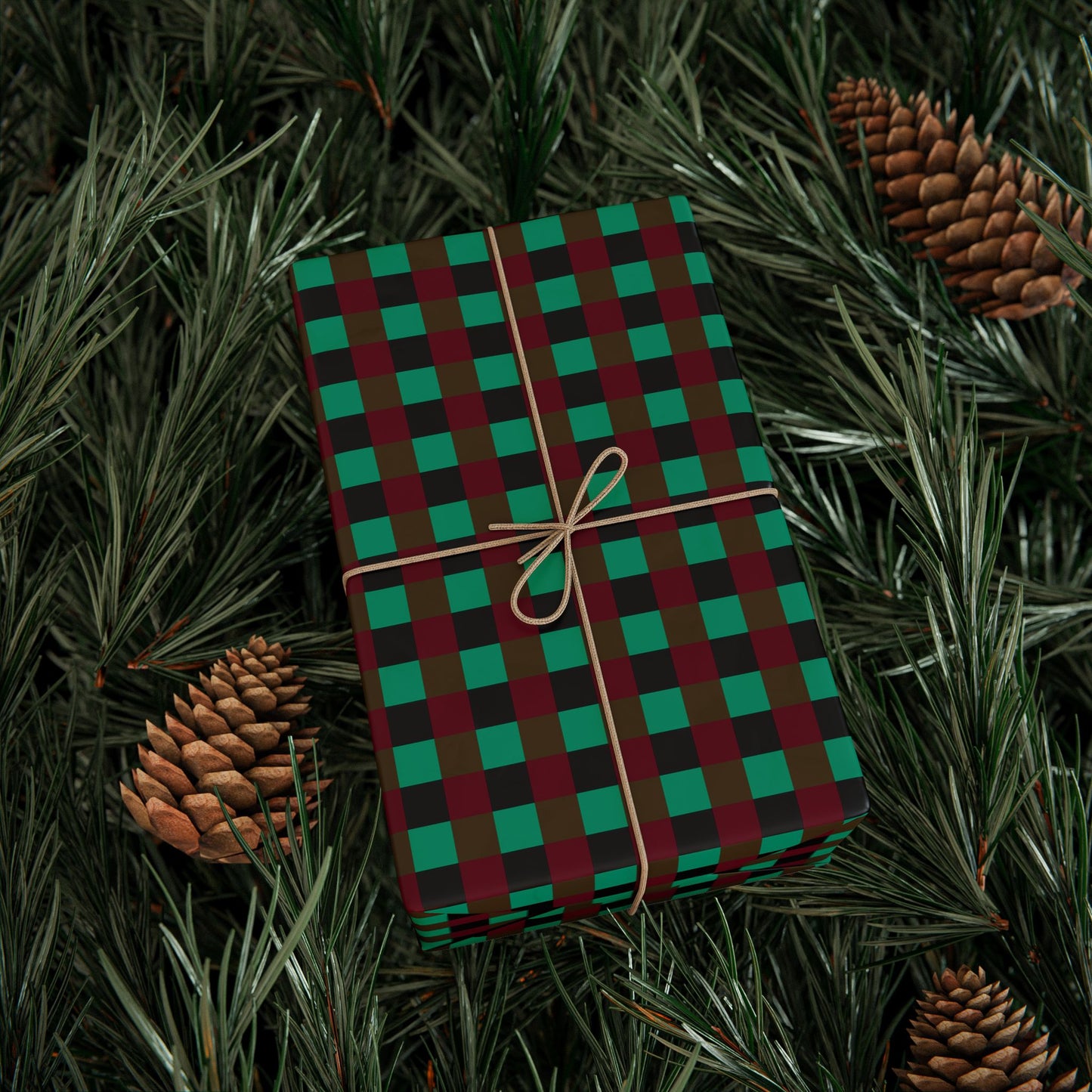 Holidaze Check Wrapping Papers