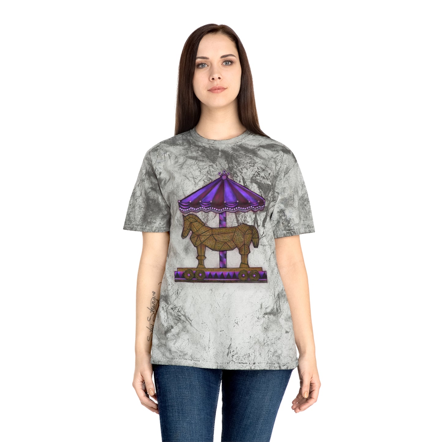 Trojan Carousel Unisex Color Blast T-Shirt