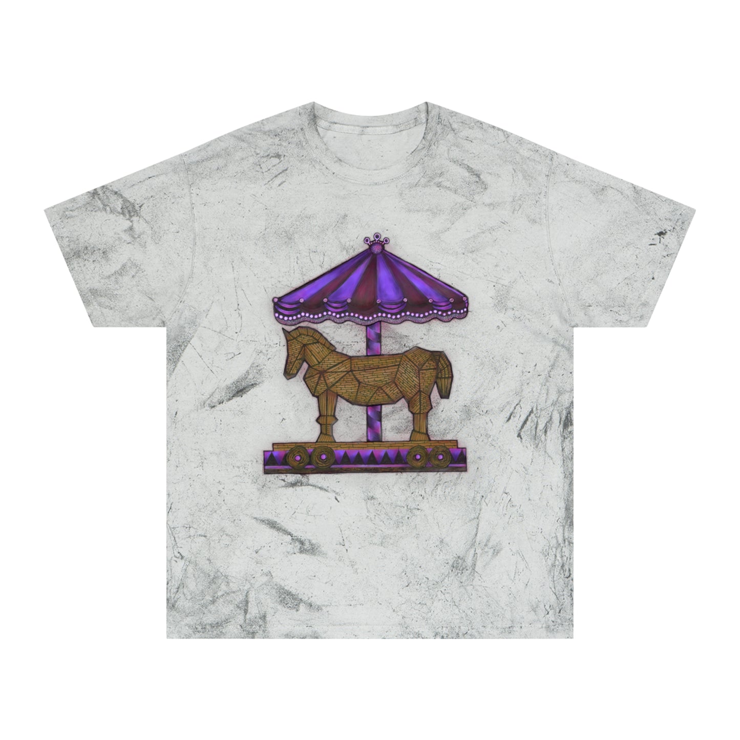 Trojan Carousel Unisex Color Blast T-Shirt