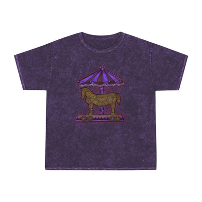 Trojan Carousel Unisex Mineral Wash T-Shirt