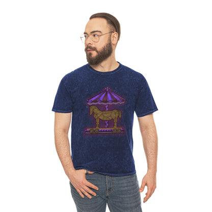 Trojan Carousel Unisex Mineral Wash T-Shirt