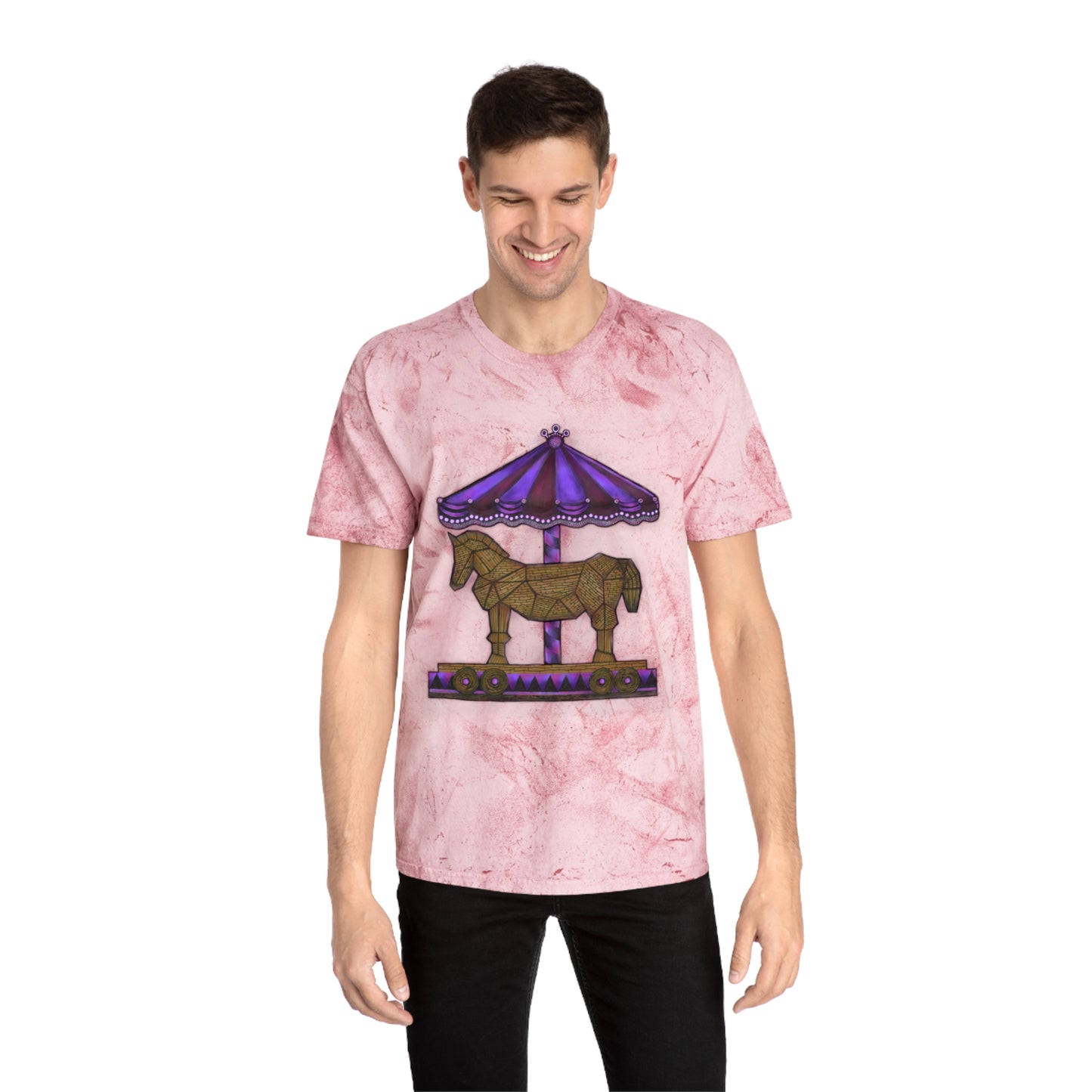 Trojan Carousel Unisex Color Blast T-Shirt