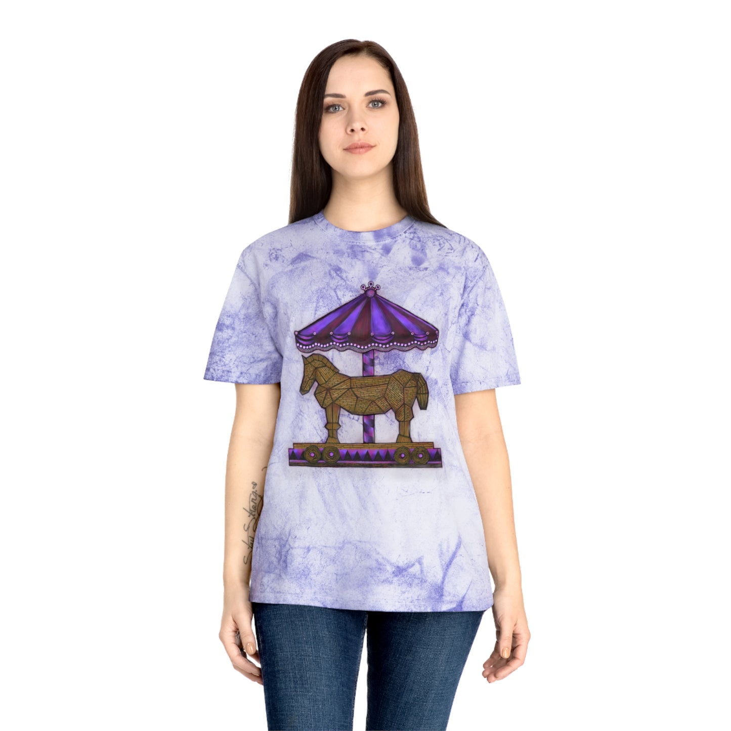 Trojan Carousel Unisex Color Blast T-Shirt