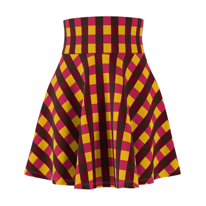 Warmest Winter Check Women's Skater Skirt